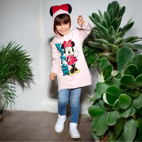 H&M Disney Minnie Mouse Pink Kids Hoodie Size 8-10Y - Picture 6 of 6